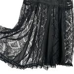 Anthropologie Eloise x Sheer Lace Open Knit Slip Dress Goth Witchy WhimsiGoth S Photo 5