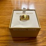 Michael Kors Stainless Steel Gold Plaque Size 8 Photo 10
