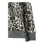 Emerson Road Pajama Set Women Small Brown Fuzzy Luxe Leopard Loungewear NWT Black Photo 10