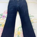 st. john's bay  Petite Dark Navy Corduroy Bootcut Pants Women's Size 12P Photo 0