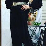 Black jumpsuit embellished cold shoulder, size L Photo 0