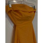 Sky to Moon Strapless Mini Dress Party Cocktail Dress Yellow Size L Size L Photo 1