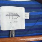 Anthropologie  HD in Paris Cerulean Blue Striped Shift Dress pockets size 00 Photo 5