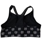 PINK - Victoria's Secret Victorias Secret PINK Black‎ Branded Zip Front Sports Bra Photo 2