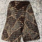 Semi Sheer Scarf Animal Print‎ Tiger Leopard Brown Neutral 58x13. Photo 0