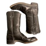 Justin  Cora Leather Roper Boots 6A Black Round Toe J Flex Comfort Insoles Photo 0