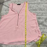 Ambiance Light Pink Zip Up Tank Top Photo 8