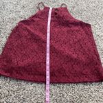 Monteau ‎ medium maroon lace sleeveless blouse Photo 5