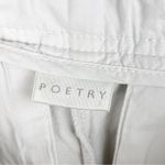 Poetry NEW Slim-Leg Trousers Stretch Linen Cotton Ice White UD12 Women's Size 6 Photo 3