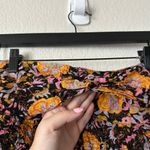 Free People  Floral One More Time Tube Top Black Orange Size Small Photo 3