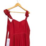 Azazie NWT  METZ Scarlet‎ A-Line Sweetheart Ruched Chiffon Dress SIZE 4 A4 Photo 5