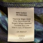 Talbots  Skirt Women’s 2 Blue Green Cotton Spandex Pleated Side Zip Workwear Photo 5