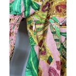 Farm Rio pink mixed fruits mini smocked tropical linen blend dress size XS Photo 10