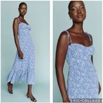 Reformation  Enya Floral Maxi Dress Clio‎ Blue 18 Photo 1