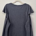 Livi Active “Pink is the New Strong” Gray Cold Shoulder Sweatshirt Size 18 Photo 7