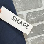 SHAPE DOLMAN SLEEVE RAW EDGE HEM WOMENS SIZE 2X NWT Blue Photo 4