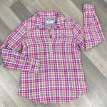 Vineyard Vines Palmetto Plaid Popover Linen Shirt Pink 00 Photo 10