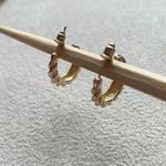 Urban Outfitters Twisted open hoop earrings Photo 4