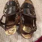 Vince Camuto gladiator beaded wedge heels 6.5 Photo 6