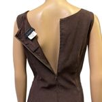 B Darlin Brown Sueded Sleeveless Zip Back Fully Lined Midi Mini Dress Womens 12 Photo 7