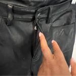 Free People  Womens Size 29 Vegan Leather High‎ Rise Long & Lean Pant in Black Photo 4