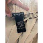 Bagatelle Women’s Faux Leather High Paper bag Waist Pant Size Large Cream Pocket Photo 1