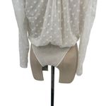 IORANE Tulle Bodysuit Swiss Dot Print White Size 42 / US Large Photo 8