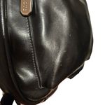 Roots  Black Leather Mini Backpack / Purse Photo 2