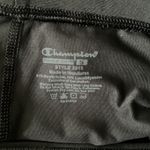 Champion  Women's Cropped Pants Black Blue Side‎ Stripe Athletic Pants Size Small Photo 4