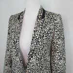 Zadig & Voltaire Vegam Leopard Deluxe White/Black Jacquard Blazer 36 US Small Photo 2