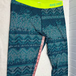 Nike  Pro Hyperwarm Training Leggings Pants Blue Print Womens Size‎ XL Photo 7