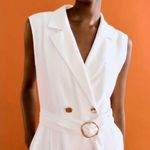 ZARA off-white Belted Wrap Jumpsuit BLOGGERS
FAV! NWT Photo 2