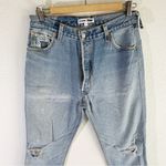 RE/DONE Reconstructed Levi’s Ripped Destroyed Straight Skinny Jeans Sz 27 Photo 1