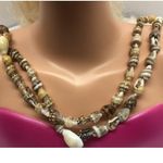 Vintage Cowrie Shell Necklaces Natural Shell Hand Made Jewelry Beach Surf 32" Photo 4