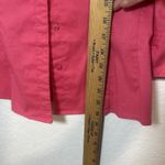 Lee Riders by  Shirt Women's Size Small 3/4‎ Sleeve Button Bright Pink (081) Photo 5