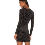 H:ours  Revolve Flirt Black Velvet Dress Photo 1