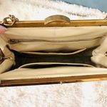 Vintage Floral Needlepoint Handbag Purse Petit Point Tapestry Bag Pink Photo 8