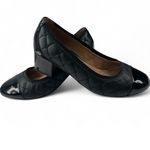 Vionic  Ruby Quilted Leather Block Heel Pump 8 Slip On Stretch Womens Photo 1