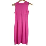 Venus Pink Sleeveles Rushed V-neck Mini Wrap Top Dress Cover Up size 8 Photo 1