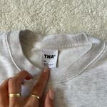 Aritzia Womens Terry Cropped Sweater in Grey Size X-Small Photo 4