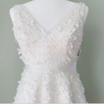 David's Bridal David’s Bridal 3D Floral V Neck Dress Photo 3