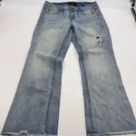 Velvet Heart Premium Denim Ellie Flare Crop Light Mid Rise Distress Jeans Sz 29 Photo 0