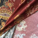 Jaclyn Smith Vintage Y2K Paisley Skirt A Line Knee Length Red Brown Stretch XL Photo 2