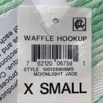 Waffle Hookup Tie Dye Hoodie Pullover Waffle Knit Lightweight [Size X Small] NWT Green Photo 4