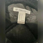 Forever 21  Women Black Mesh Lightweight Zip Front High Neck Track Jacket Size S Photo 5