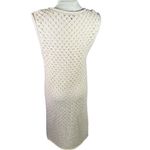 Sanctuary  Sleeveless Crochet Knit Dress Women's Size M Beige‎ Lined Boho Cotton Photo 1