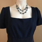 Alfred Angelo Alfred Angel Maxi Beautiful Navy Blue Gown Sz XL Photo 3