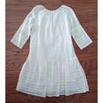 Sundance White Aleta Embroidered Mini Shift Dress Small Photo 3