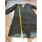 Christopher & Banks NWT  Womens Black White Geometric Button Front Midi Dress M Photo 6