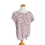 Anthropologie Womens  Beach Lumi Lounge Lumi Floral Tie Front Top - Sz L Photo 2